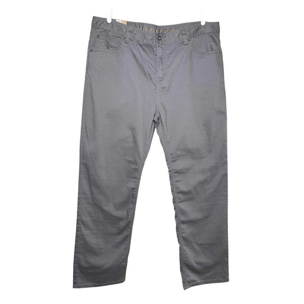 prAna Straight Leg Slim Fit Bridger Organic Stretch Everyday Jeans Sz 40x32 Gray